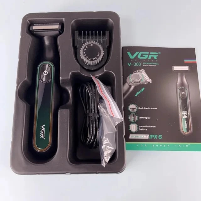 ماشین اصلاح موی صورت و بدن وی جی ار مدل V-360