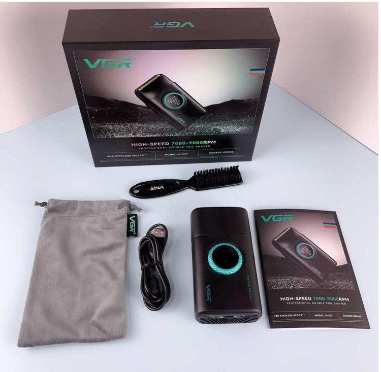 شیور اصلاح موی صورت غلتکی وی جی ار مدل V-377