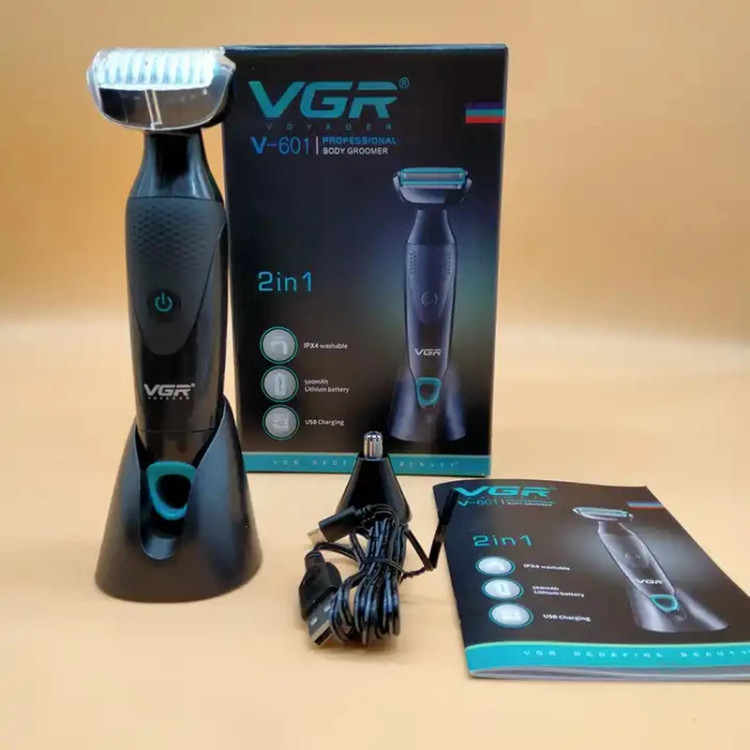 ماشین اصلاح موی صورت و بدن و بینی وی جی ار مدل V- 601