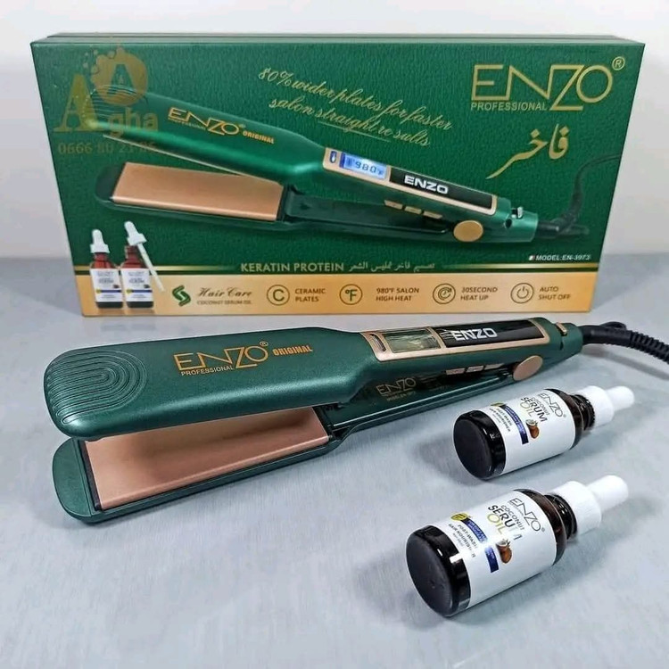اتو موی حرفه ای و ویژه کراتین انزو مدل EN- 3973